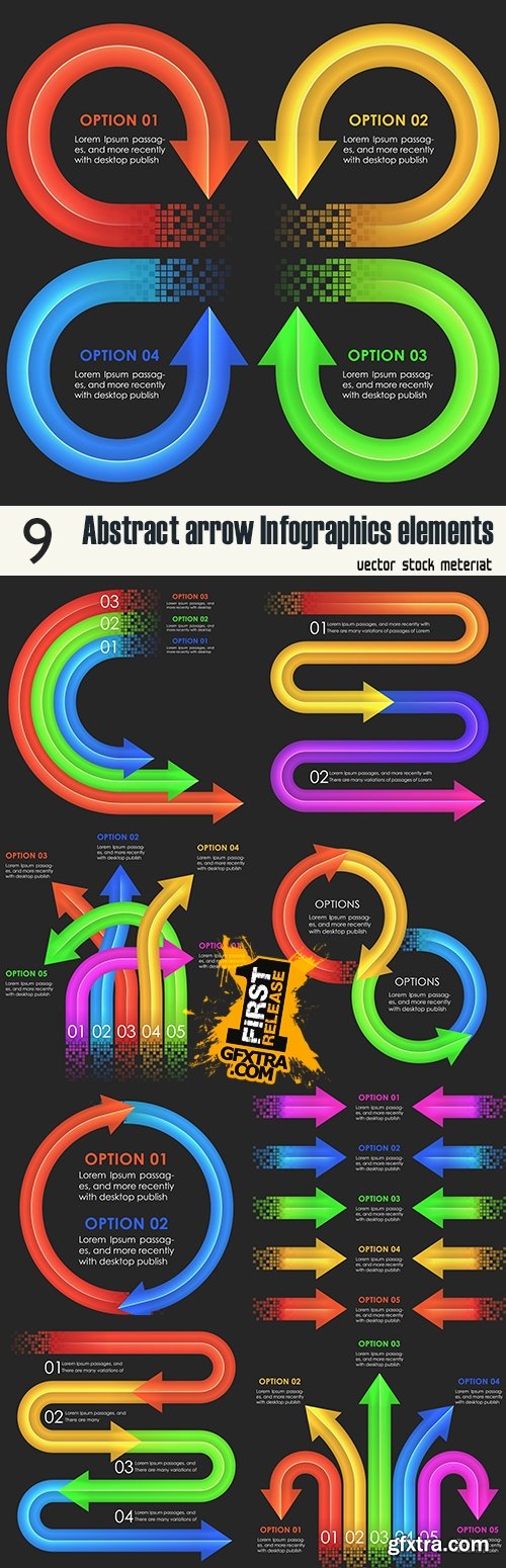 Abstract arrow Infographics elements