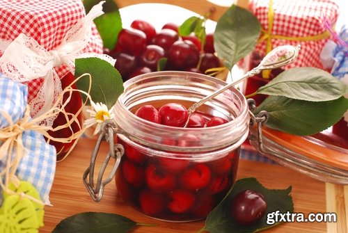 Fruit Collection compote canned jam sugar sweetness 25 HQ Jpeg