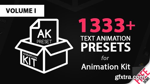 Videohive Text Preset Volume I for Animation Kit 15736518