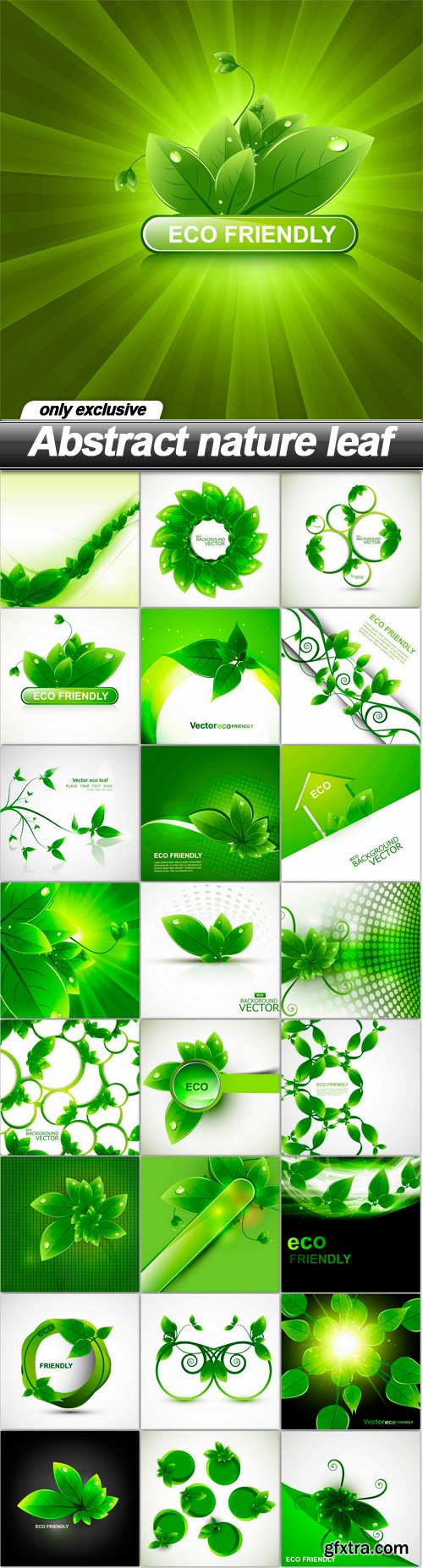 Abstract nature leaf - 25 EPS