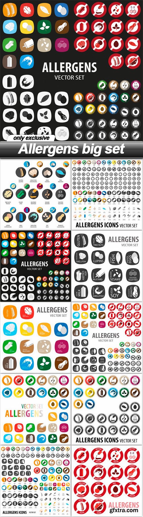 Allergens big set - 10 EPS