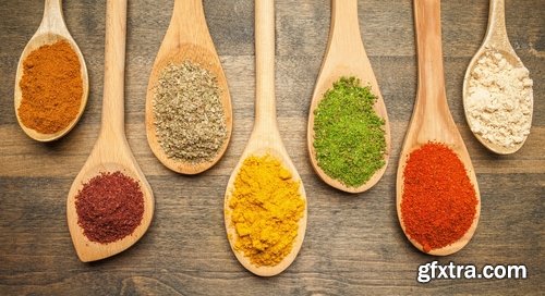 Collection of spices garlic pepper seasoning sharpness 25 HQ Jpeg