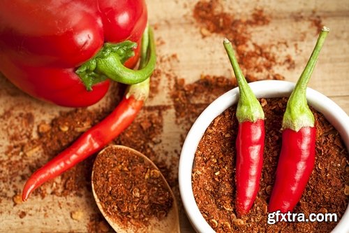 Collection of spices garlic pepper seasoning sharpness 25 HQ Jpeg