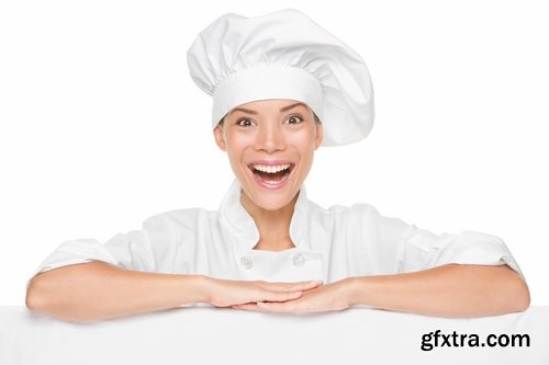 Collection the girl woman chef cooking food in kitchen 25 HQ Jpeg