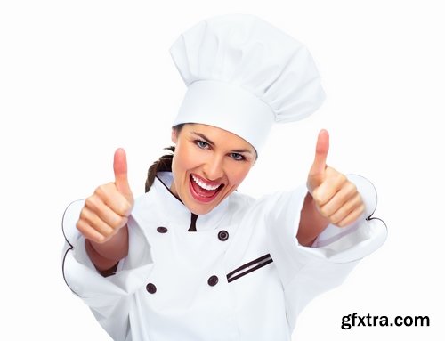 Collection the girl woman chef cooking food in kitchen 25 HQ Jpeg