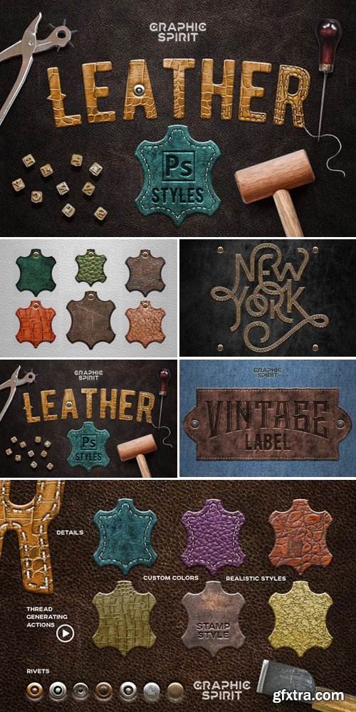 CM - Leather Layer Styles For Photoshop 758880