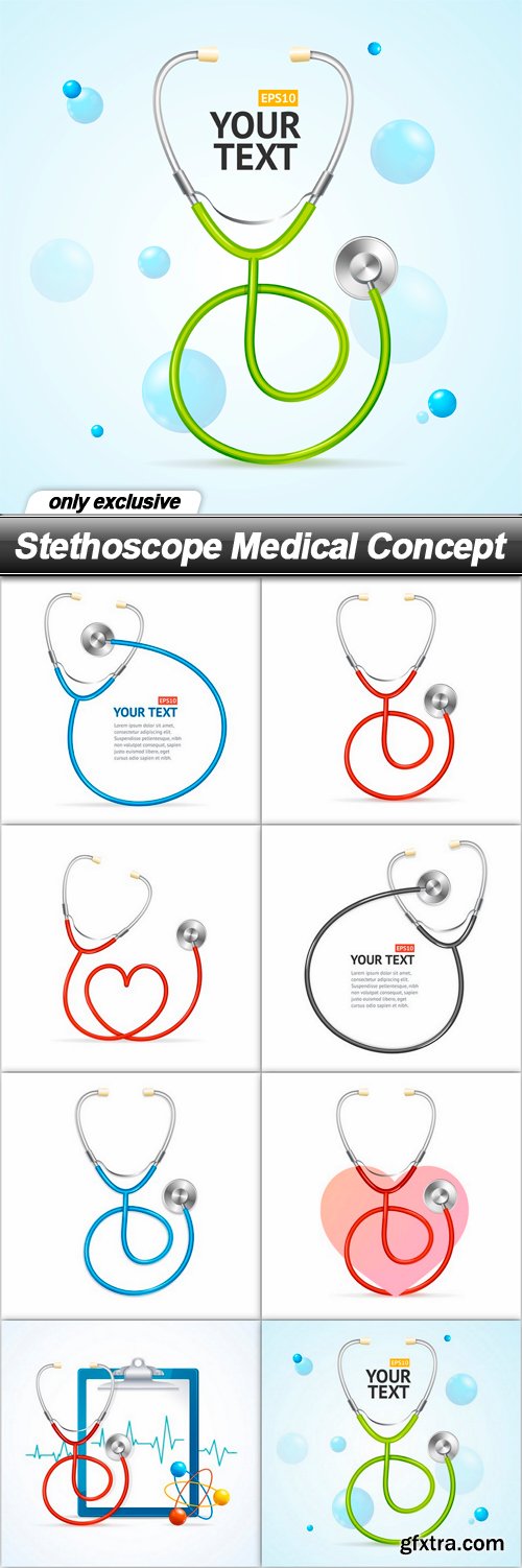 Stethoscope Medical Concept - 8 EPS