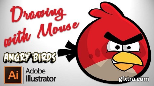 Drawing with Mouse in Adobe Illustrator: Angry Bird Red in Just 30 Mins