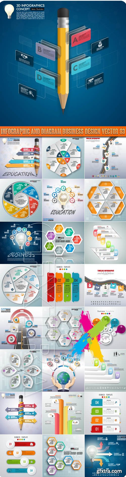 Infographic and diagram business design vector 83