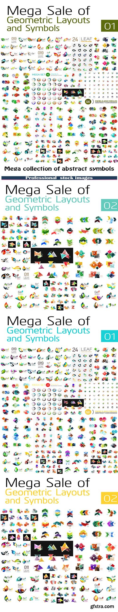 Mega collection of abstract symbols