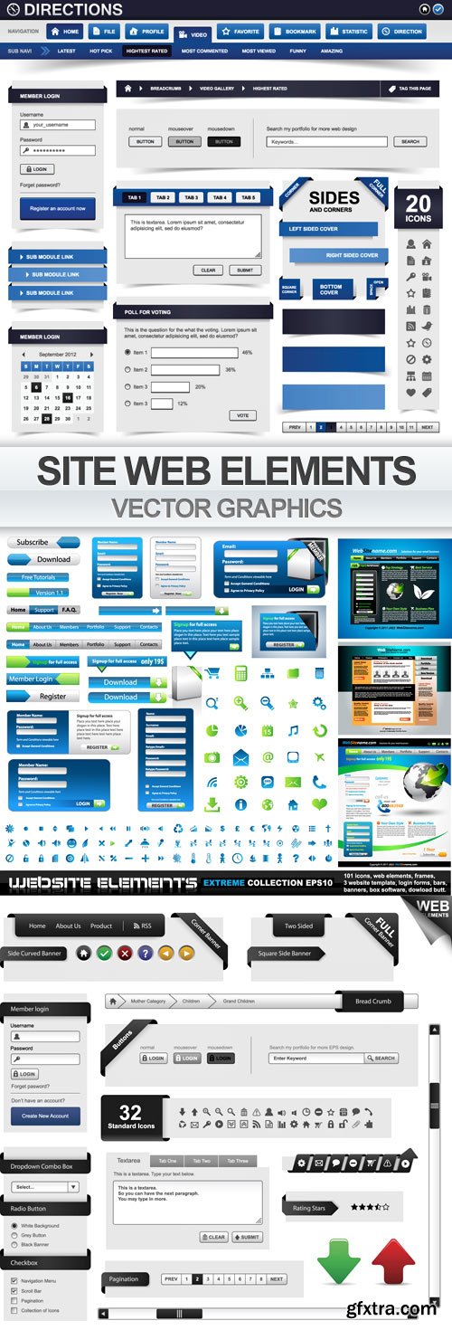 Vector Web Elements Bundle