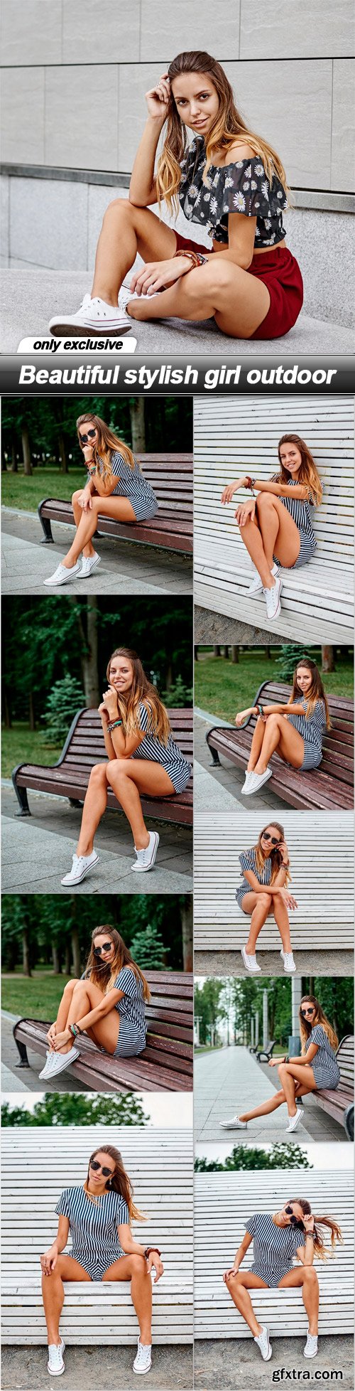 Beautiful stylish girl outdoor - 10 UHQ JPEG