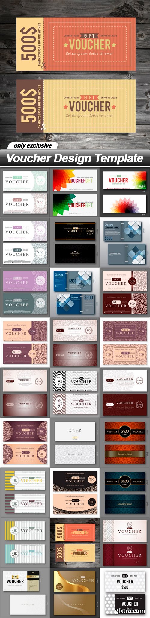 Voucher Design Template - 27 EPS