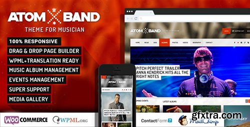 ThemeForest - AtomBand v1.4 - Responsive Dj Events & Music Theme - 6654985