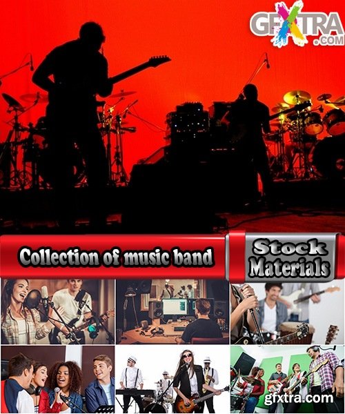 Collection of music band rock concert presentation of a musical instrument singer 25 HQ Jpeg