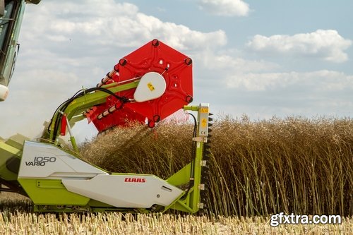 Collection of combine tractor harvesting field of agricultural crop harvester 25 HQ Jpeg