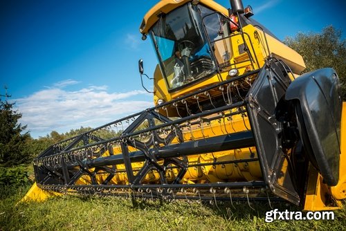 Collection of combine tractor harvesting field of agricultural crop harvester 25 HQ Jpeg