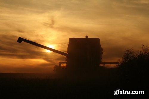 Collection of combine tractor harvesting field of agricultural crop harvester 25 HQ Jpeg