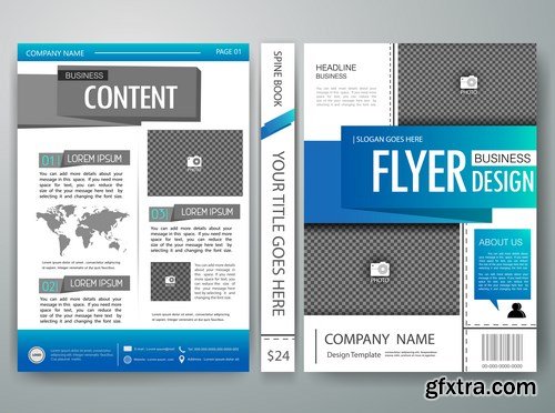 Modern Flyers, Brochure & Magazine Cover 5 - 14xEPS