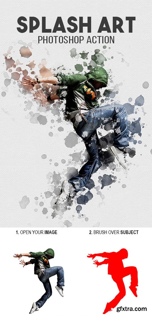 GraphicRiver - Splash Art Photoshop Action - 16928451