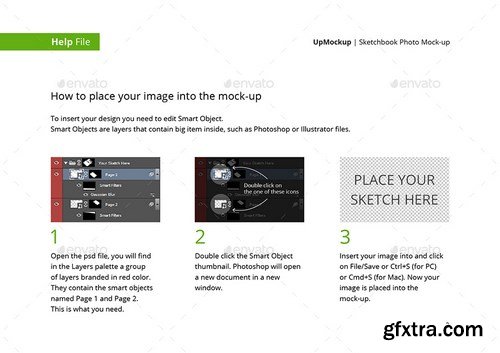 GraphicRiver - Sketchbook Photo Mock-up