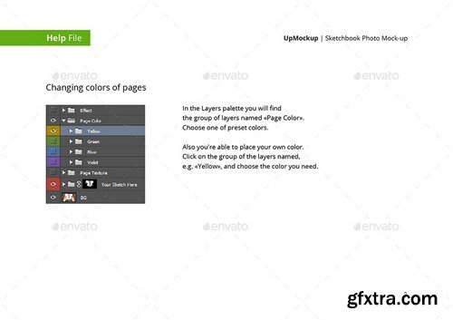 GraphicRiver - Sketchbook Photo Mock-up