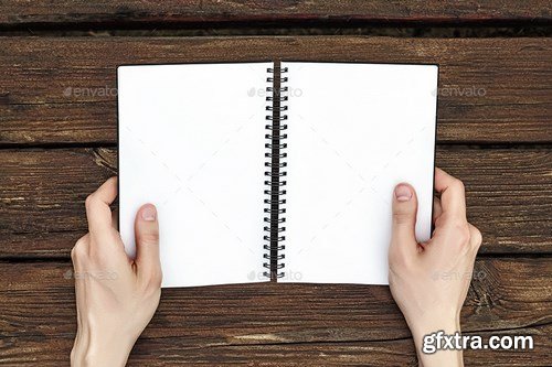 GraphicRiver - Sketchbook Photo Mock-up