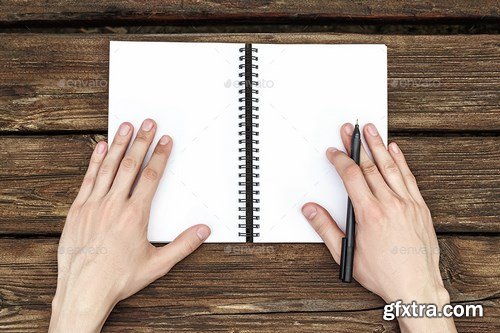 GraphicRiver - Sketchbook Photo Mock-up