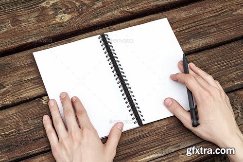 GraphicRiver - Sketchbook Photo Mock-up