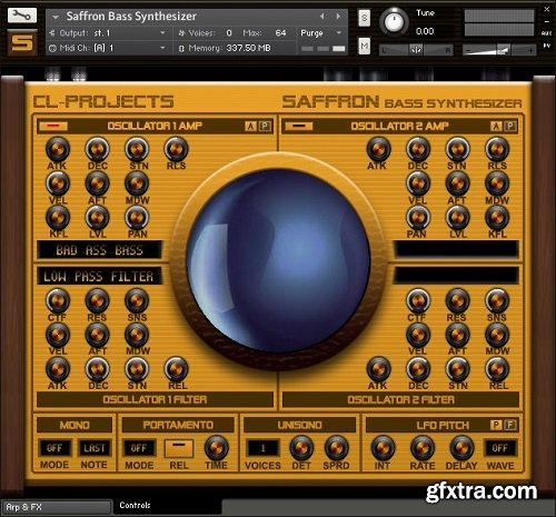 CL-Projects Saffron Bass Synthesizer KONTAKT