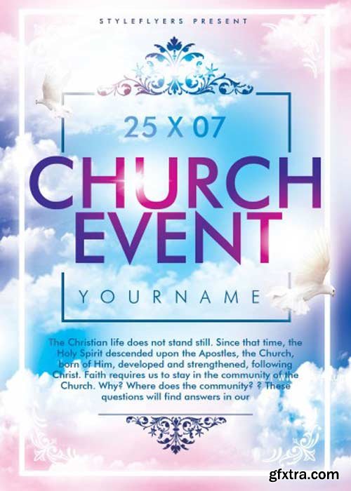 Church Event PSD Flyer Template