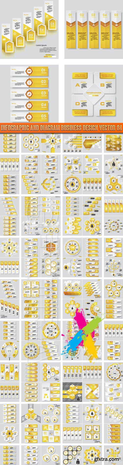 Infographic and diagram business design vector 84