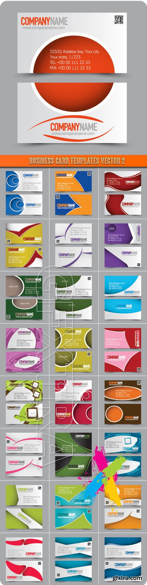 Business Card Templates vector 2