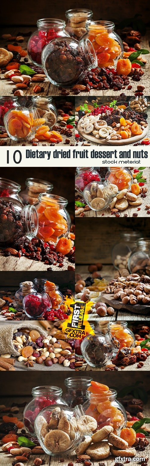 Dietary dried fruit dessert and nuts