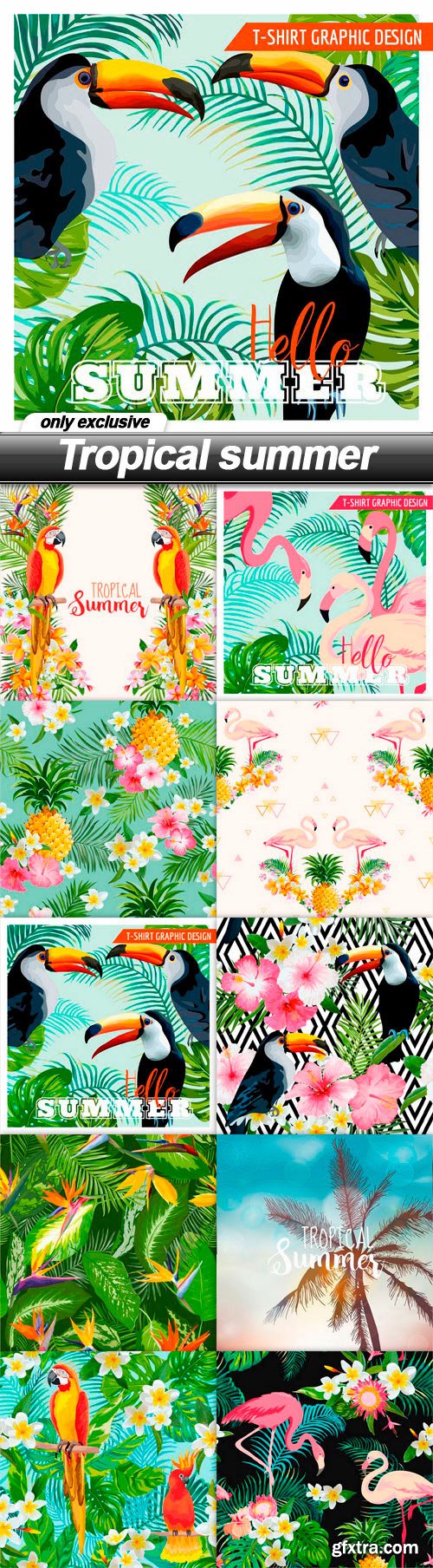 Tropical summer - 10 EPS