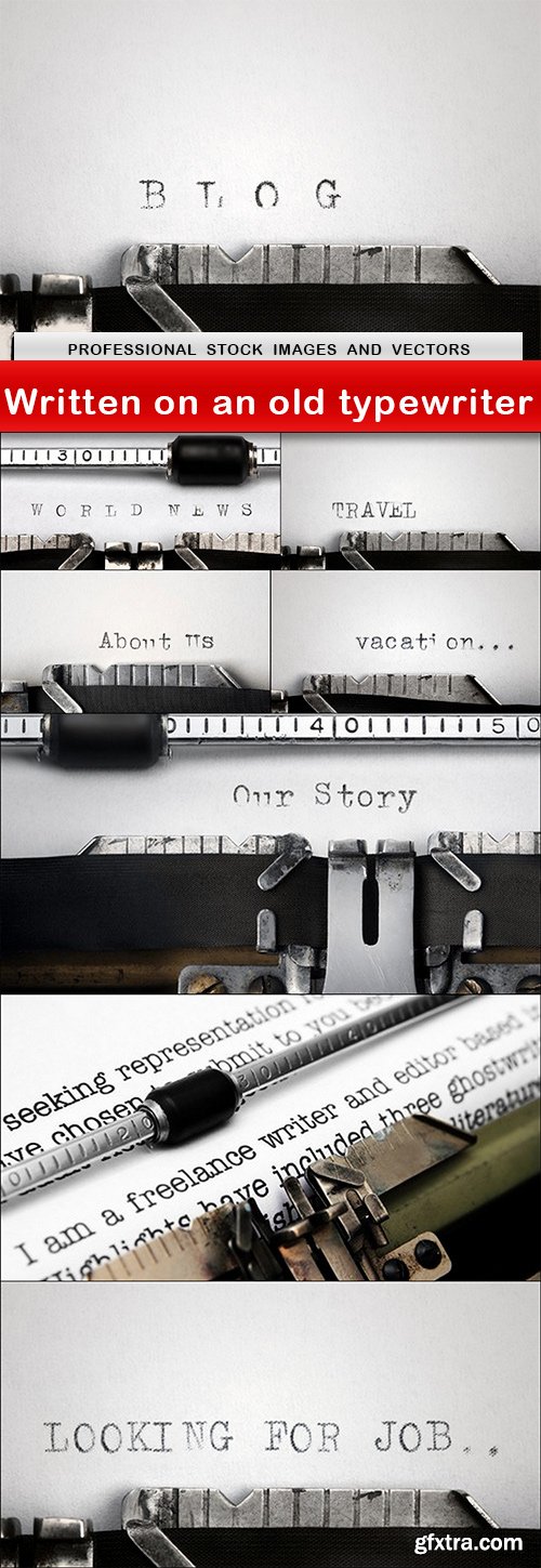 Written on an old typewriter - 8 UHQ JPEG