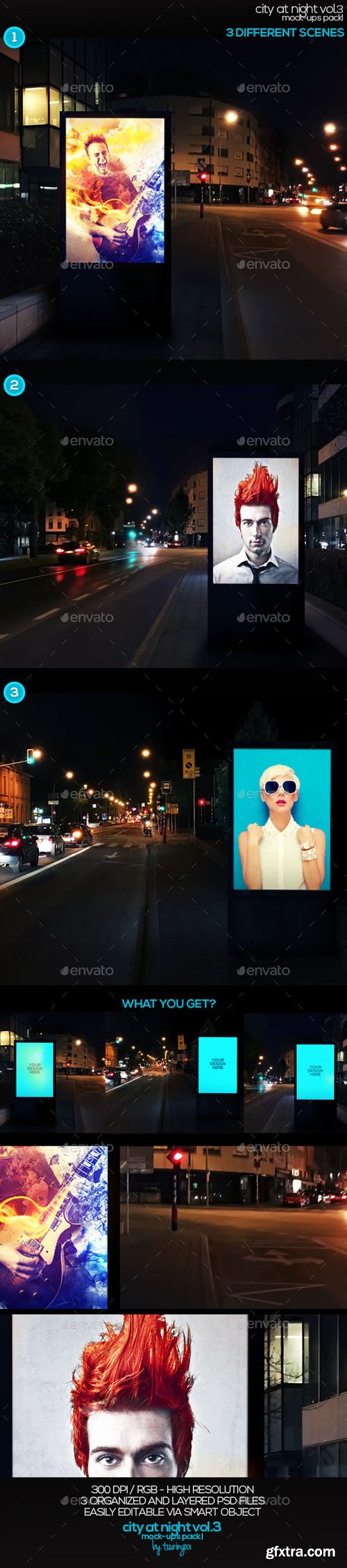 GraphicRiver - City At Night Vol.3 Mock-Ups Pack