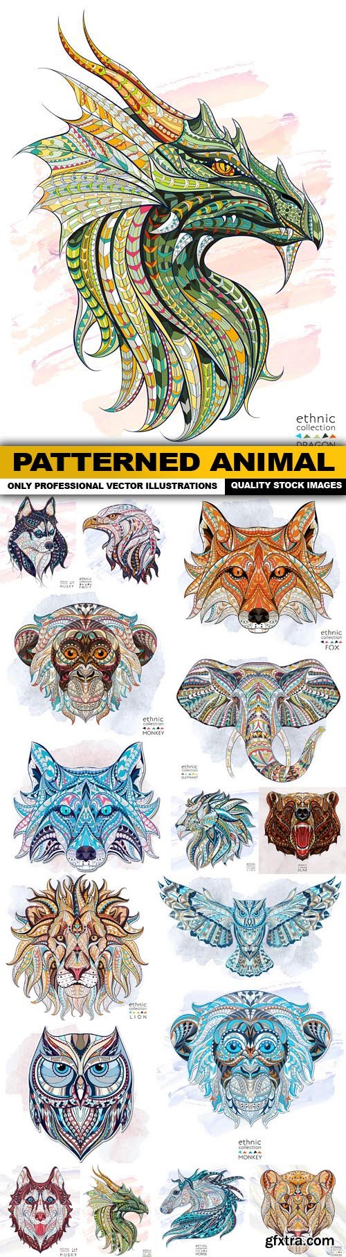 Patterned Animal - 16 Vector