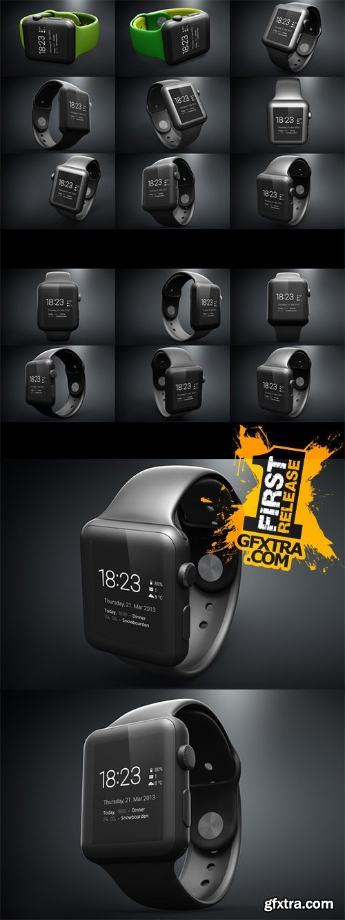 CM - Bundle 14in1 Apple iWatch Mock Up 259323