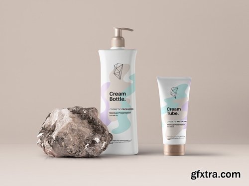 PSD Cosmetic Packaging Mockup Vol 8