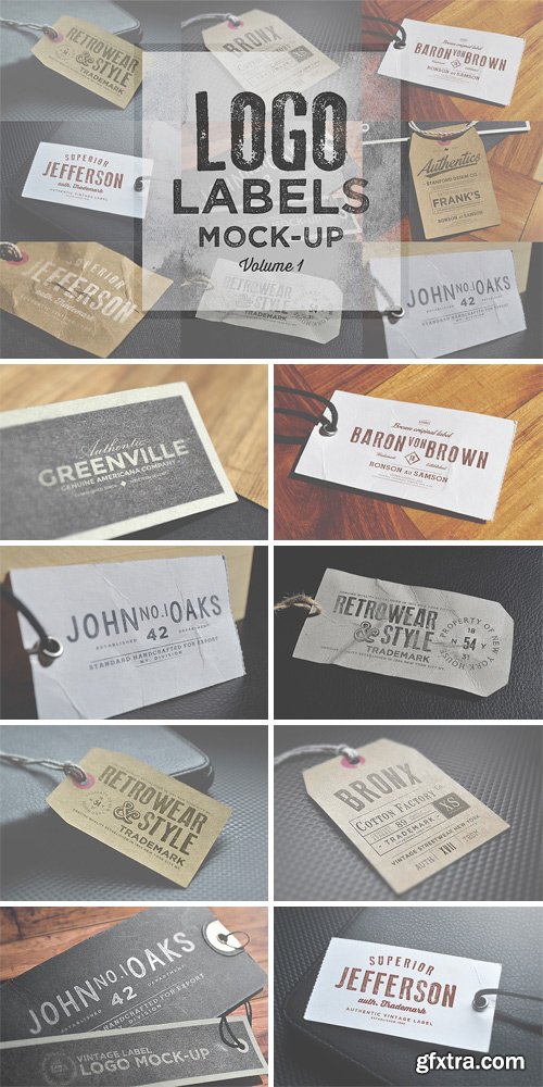 CM 88049 - Logo Labels Mock-ups Vol.1