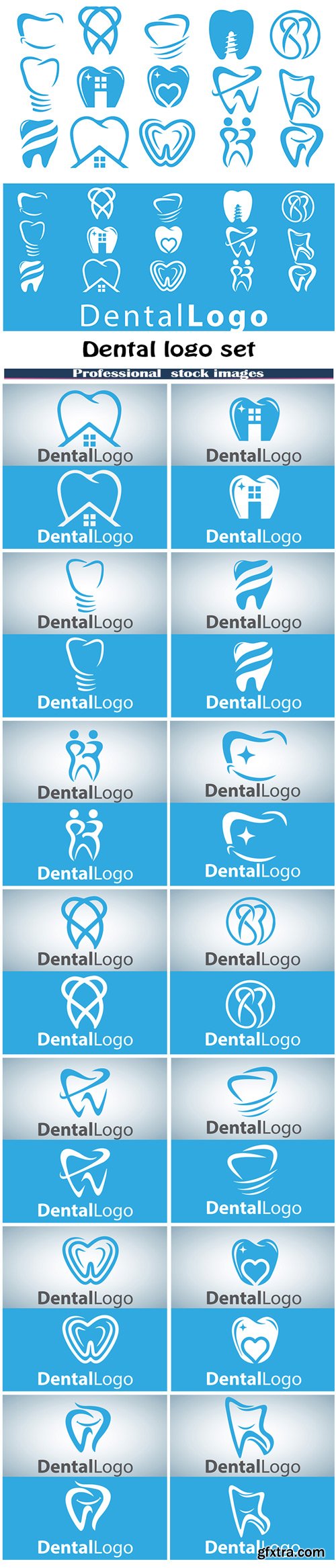 Dental logo set