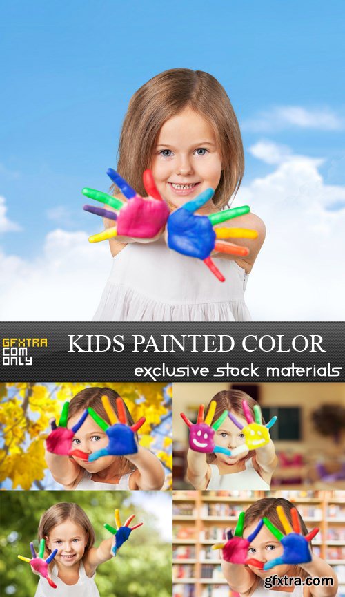 Kids Painted Color - 5 UHQ JPEG