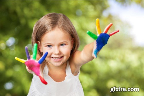 Kids Painted Color - 5 UHQ JPEG