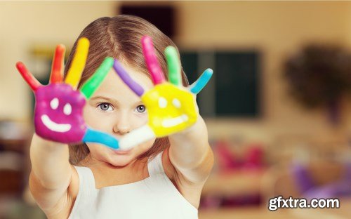 Kids Painted Color - 5 UHQ JPEG