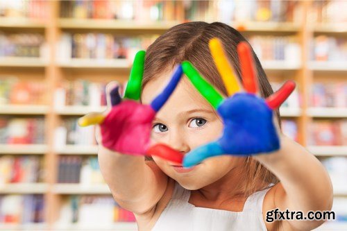 Kids Painted Color - 5 UHQ JPEG