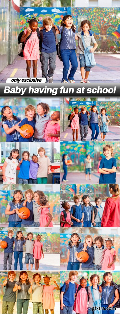 Baby having fun at school - 10 UHQ JPEG