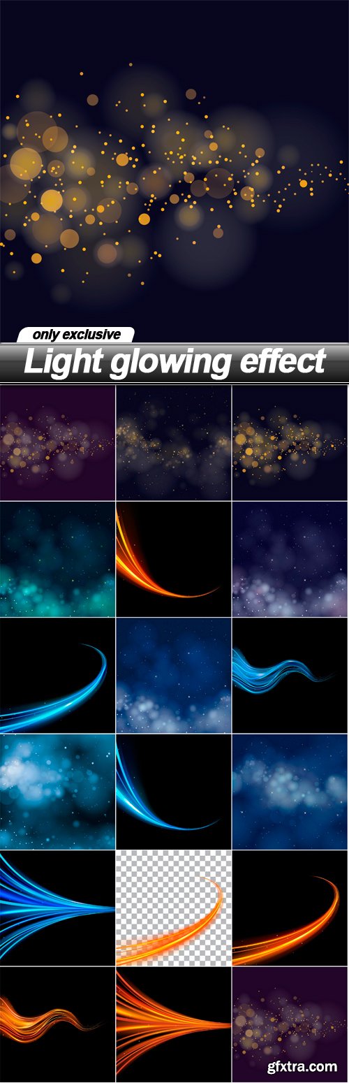 Light glowing effect - 17 EPS