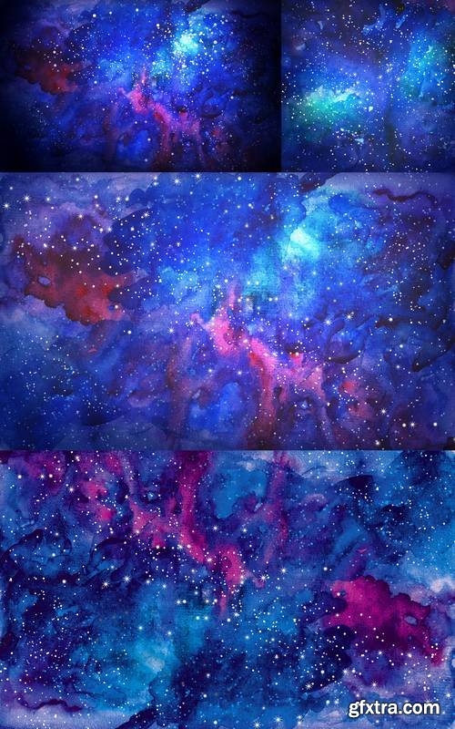 Blue Universe Space Abstract Background