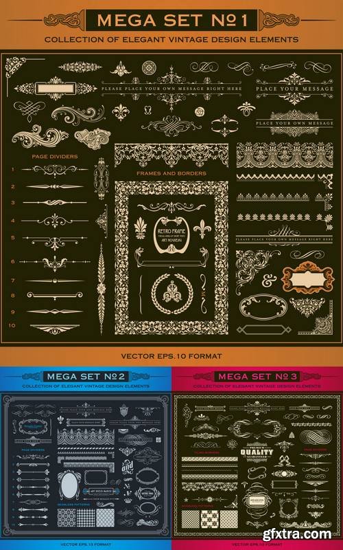 Collection of Decorative Vector Design Elements